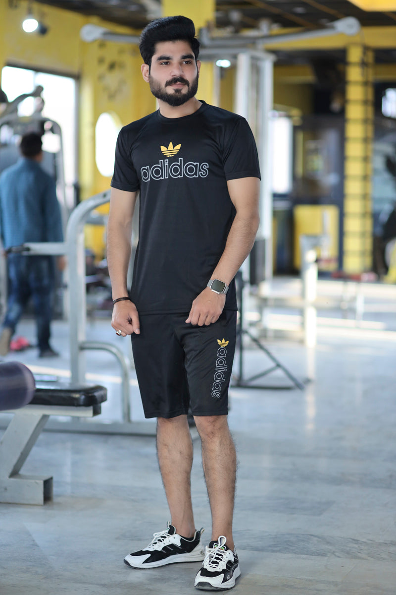 Men Summer Short Set Black – SA
