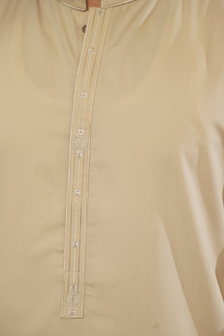 Premium Skin Embroidered Shalwar kameez Blended Fabric