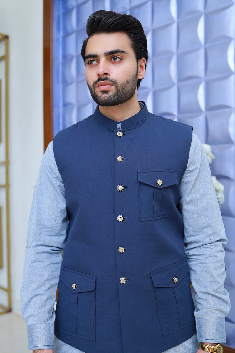 Blue Waistcoat Wasket Jeans Waistcoat Styles Jeans Waistcoat For