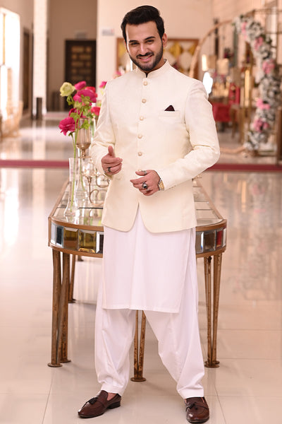 Prince coat best sale with kurta shalwar