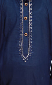 Boys Cotton Kameez Shalwar Navy