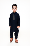 Boys Cotton Kameez Shalwar Navy