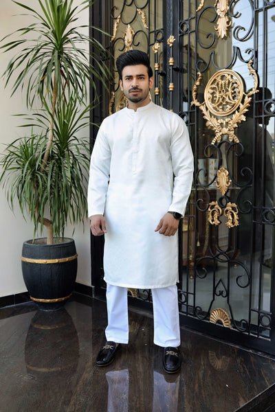 Men Premium Formal Jamawar Fabric Kurta