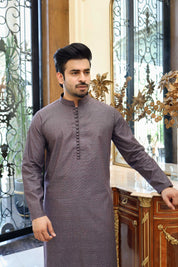 Premium Lightweight Cotton Fabric Purple kurta