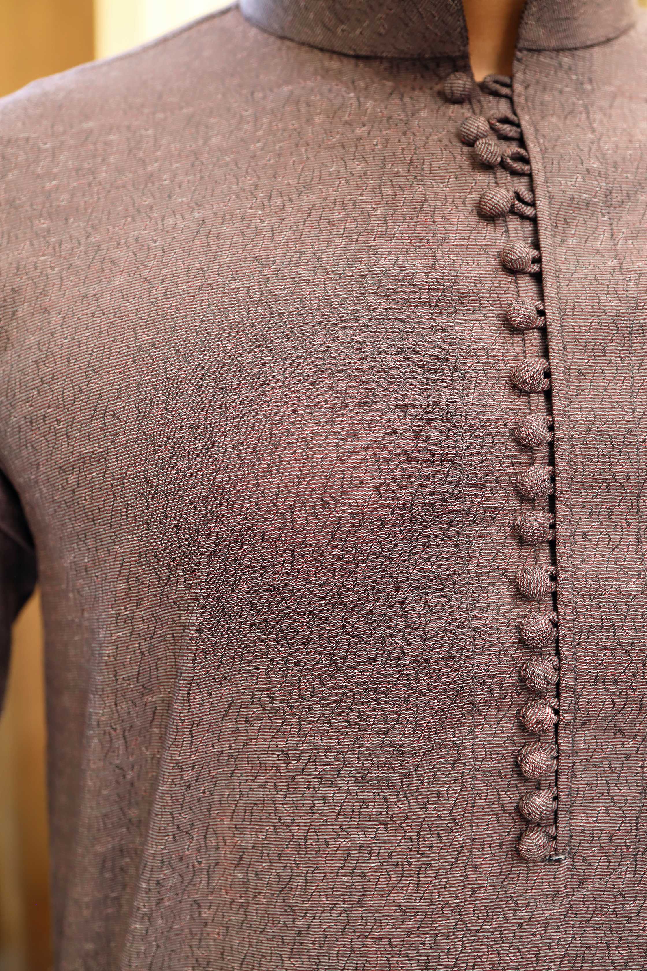 Premium Lightweight Cotton Fabric Purple kurta