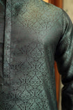 Premium Formal jamawar fabric Green kurta