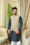 Premium Skin waistcoat Jamawar Fabric