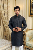 Premium Formal jamawar fabric Black kurta