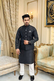 Premium Black waistcoat Jamawar Fabric