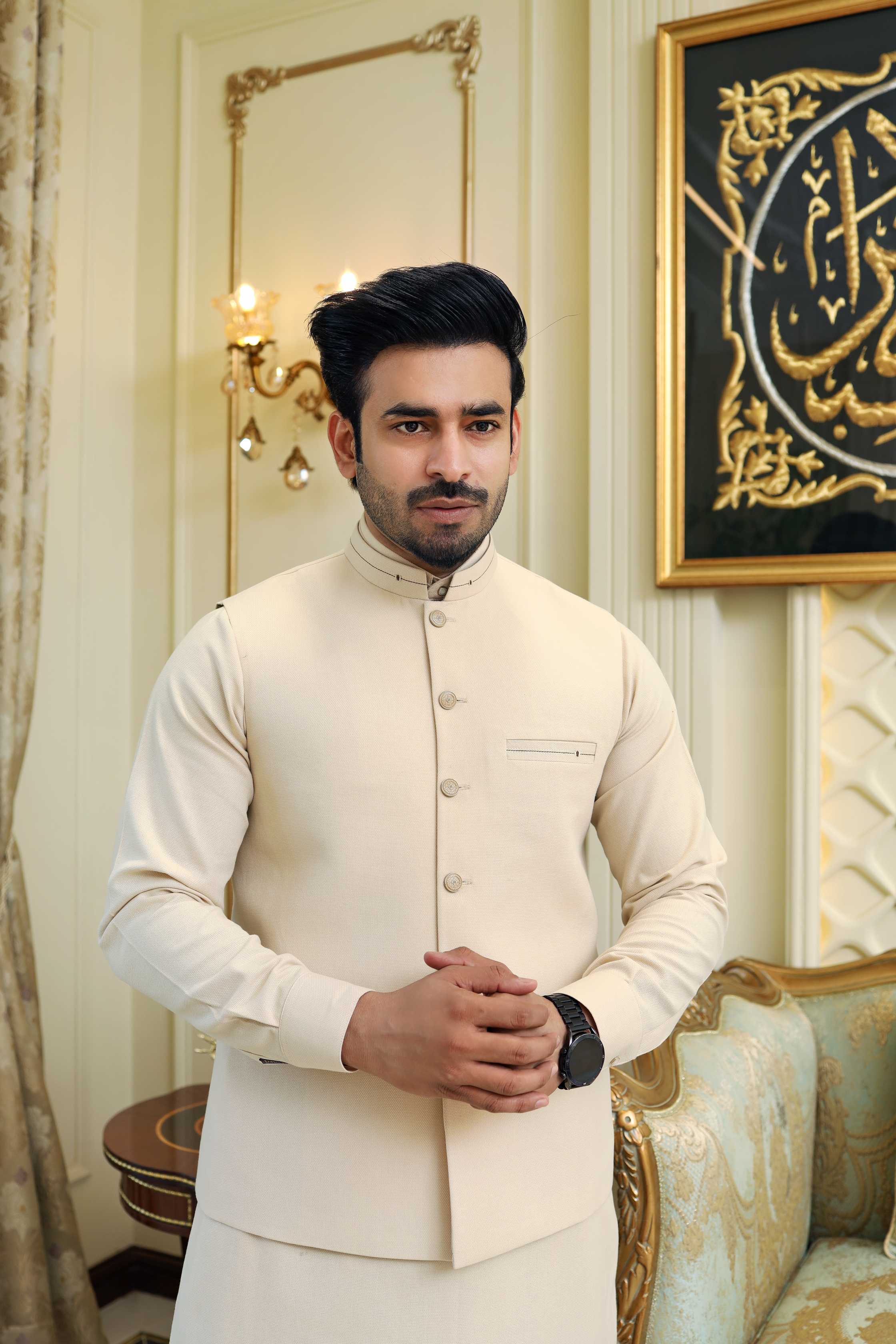 Premium Skin Waistcoat Wool Fabric