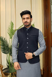 Premium Navy PC Waistcoat Blended Suiting Fabric