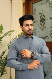 Premium Tex Grey Fabric kameez Shalwar