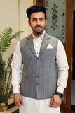 Premium Grey Waistcoat Wool Fabric