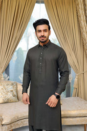 Premium Green Kameez Shalwar Blended Fabric