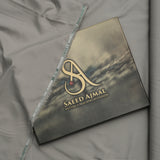 Premium Cement Grey Wash & Wear Loose Fabric