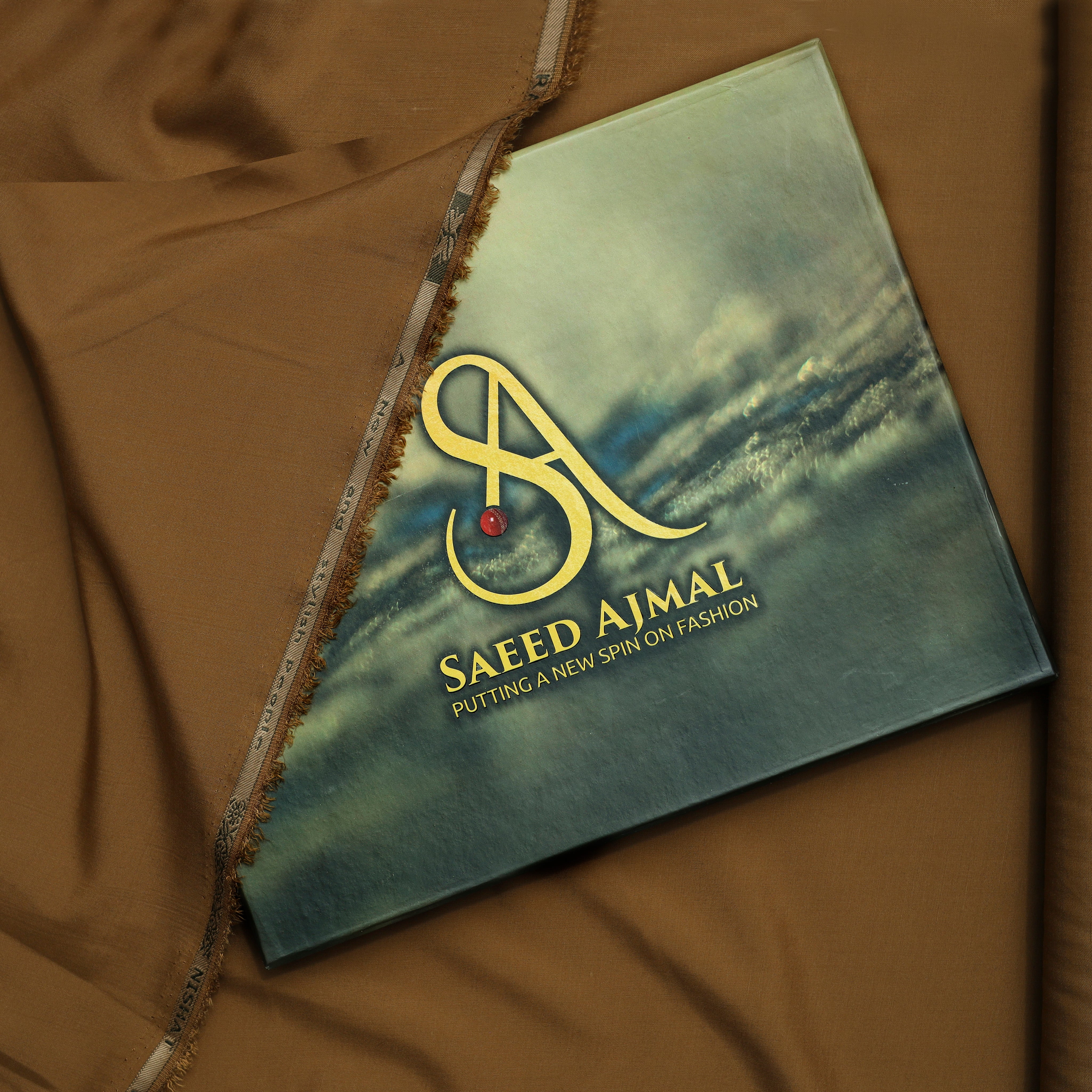 Premium Brown Wash & Wear Loose Fabric