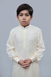 Boys Wash n Wear Kameez Shalwar Cream