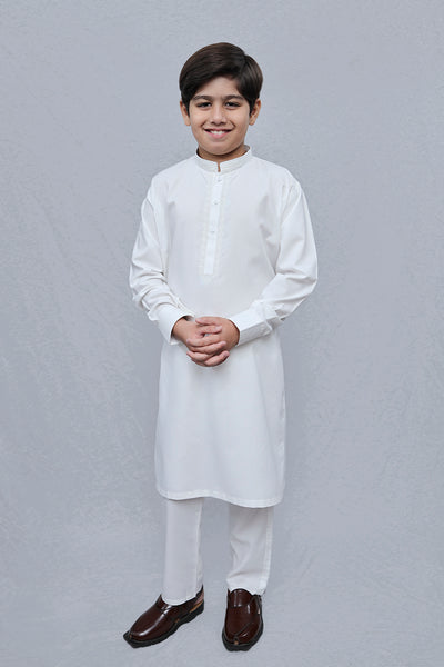 Boys Wash n Wear Kameez Shalwar Off-White