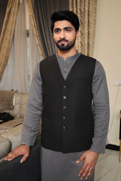 Men Waistcoat Online in Pakistan New Pakistani Wasket for Men 2024 SaeedAjmal