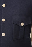 Men Light Weight Wool Waistcoat Navy