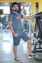 Men Summer Short Set D-Grey