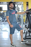 Men Summer Short Set D-Grey