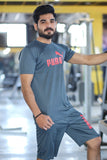 Men Summer Short Set D-Grey