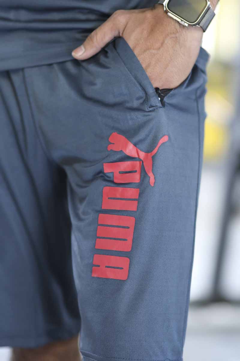 Men Summer Short Set D-Grey