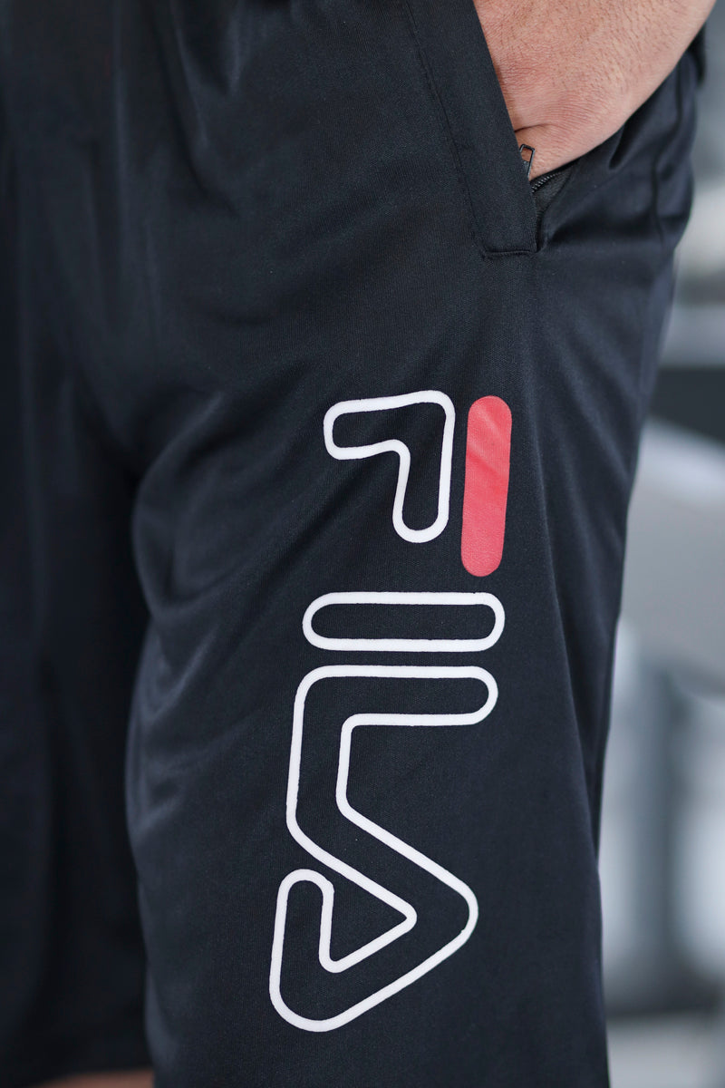 Men Summer Short Set Black