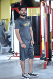 Men Summer Short Set Charcoal