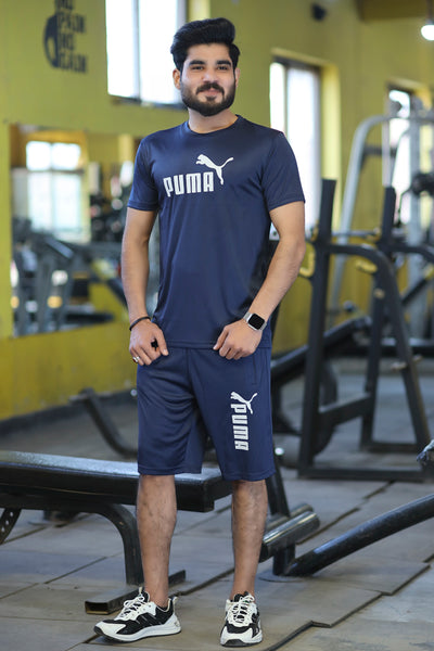 Men Summer Short Set Navy