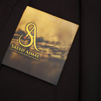 Premium Fabric Cotton Khaddar Unstitch Suit Chocolate