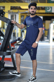 Men Summer Short Set Navy