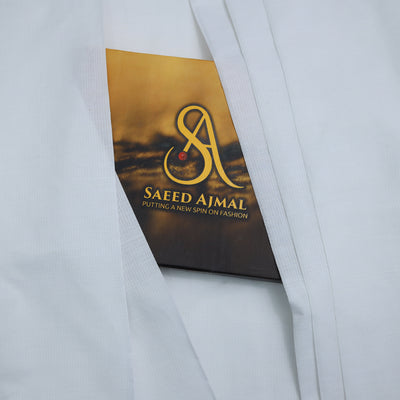 Premium Fabric Cotton Khaddar Unstitch Suit Off-White