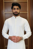 Men Premium Embroidered  Kameez Shalwar White