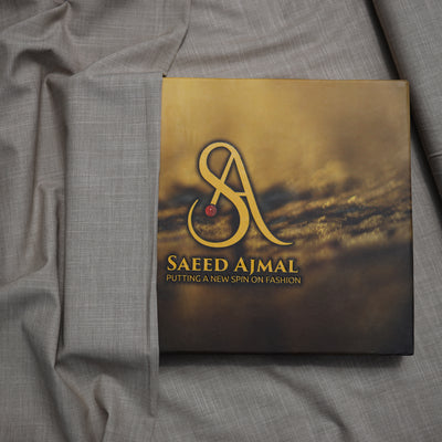 Men Premium Wash n Wear Slub Fabric Grey