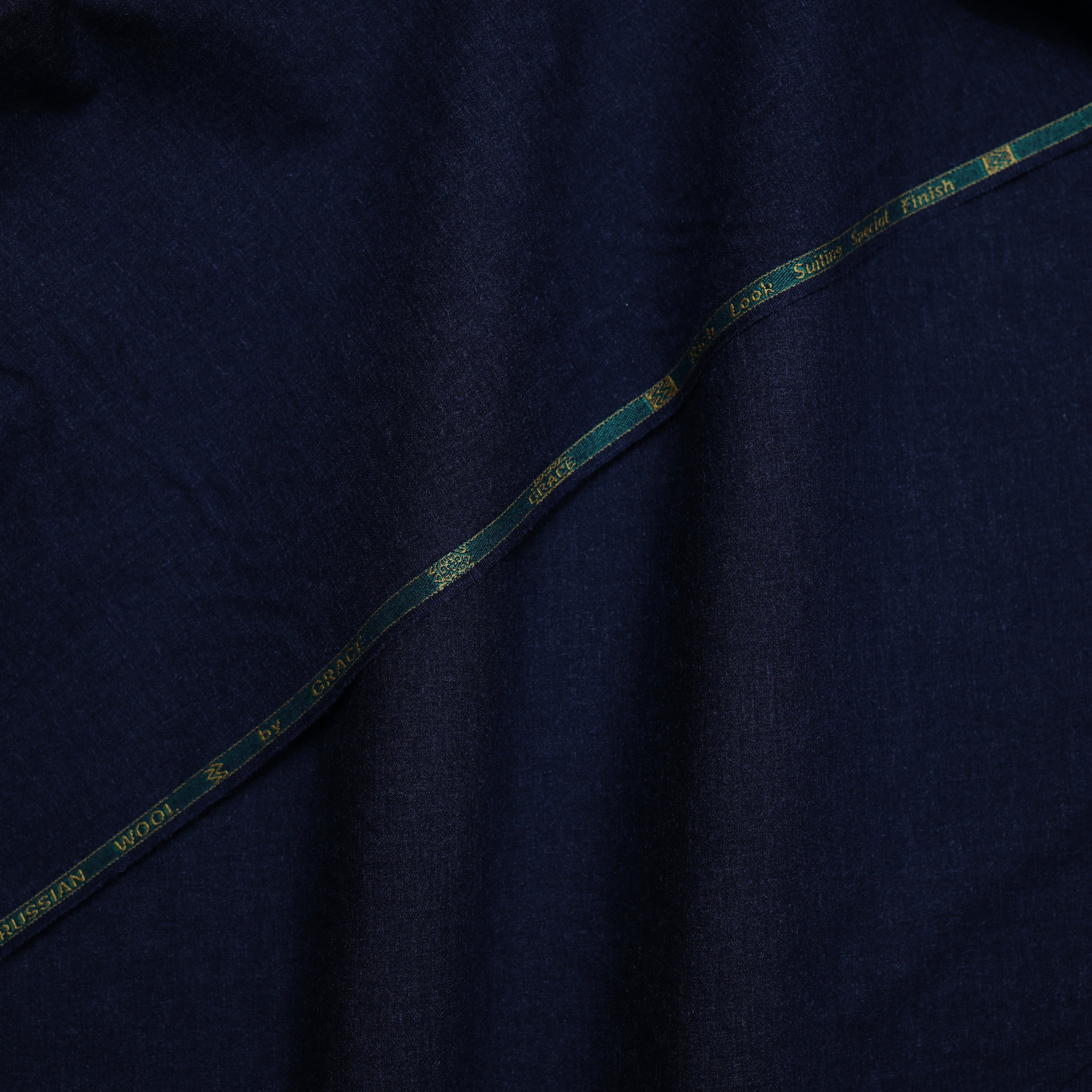 Men Premium Wool Fabric Indigo