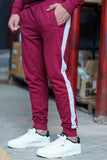 Men Stylish Winter Tracksuit Maroon