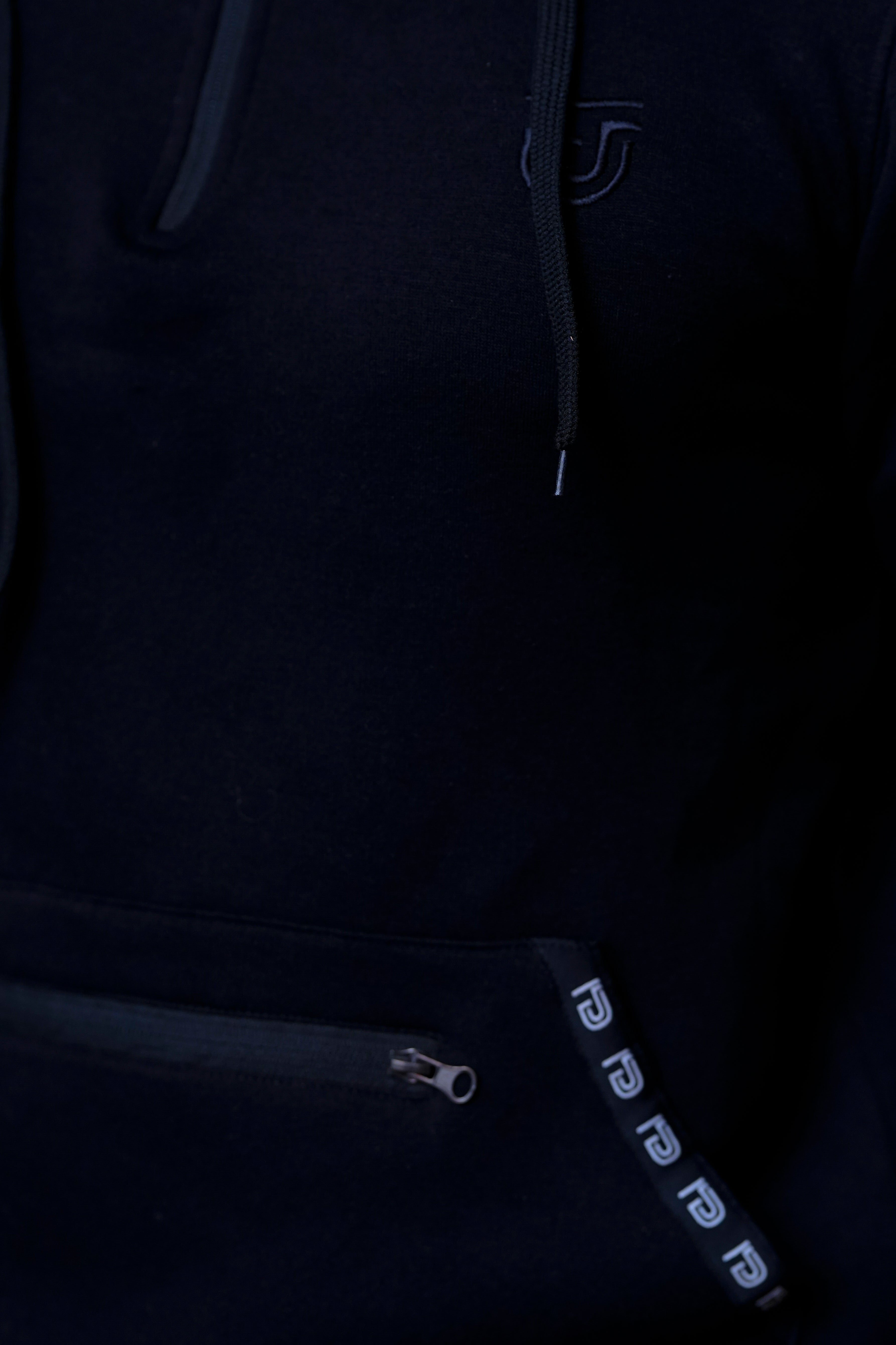 Men Adjustable hoodie with Front Zip Style