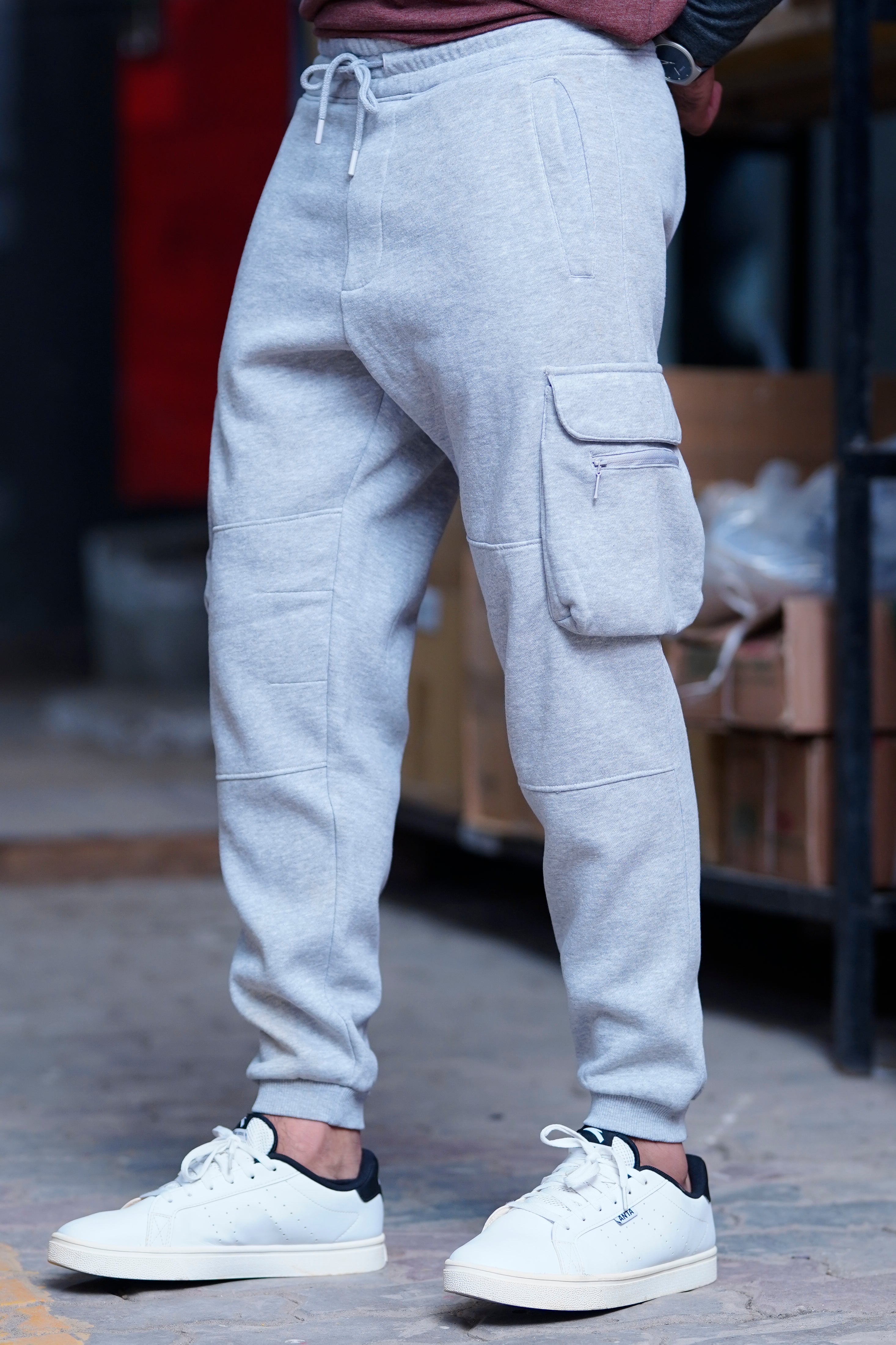 Men Cargo Trouser Grey