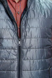 Men Sleeveless Puffer Jacket Charcoal