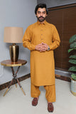 Men premium wash n wear Kameez Shalwar Mustard