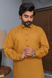 Men premium wash n wear Kameez Shalwar Mustard