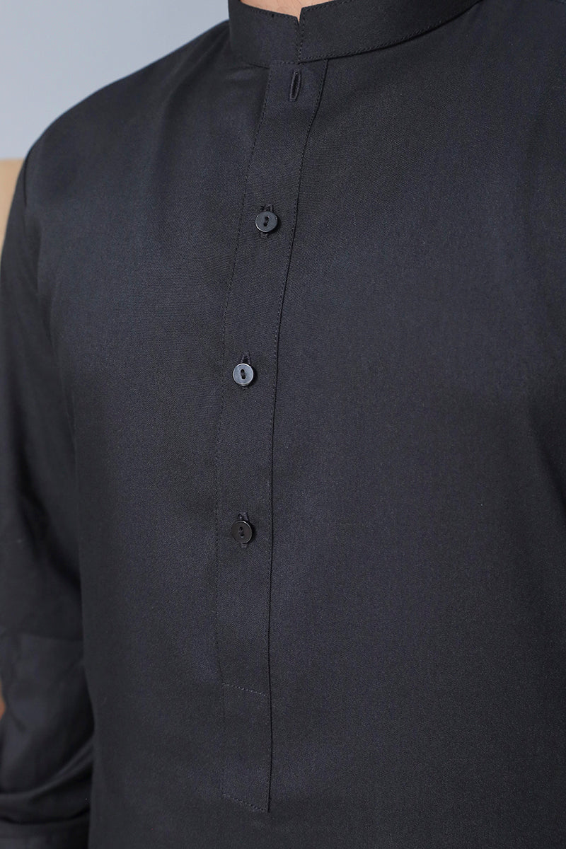 Men Black Kameez Shalwar