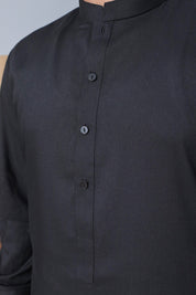 Men Black Kameez Shalwar