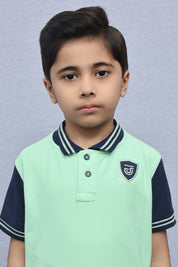 Kids Collared Polo Shirt Parrot