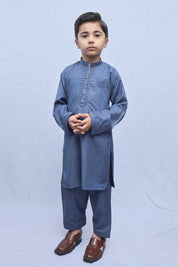 Boys Wash n Wear Kameez Shalwar Grey