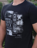 Men Printed Cotton T-Shirt Black