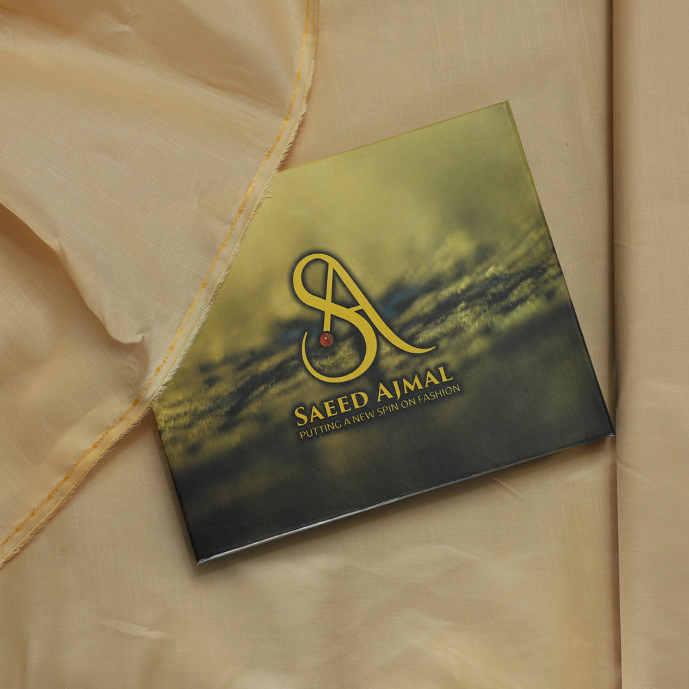 Men Unstitched Premium Cotton Loose Fabric - Skin