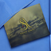 Men Unstitched Premium SKy Blue Cotton Loose Fabric